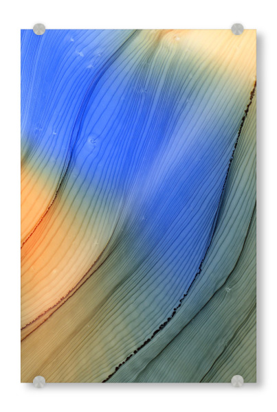 Acrylglasbild "Blau the Day" artboxONE - Abstrakt