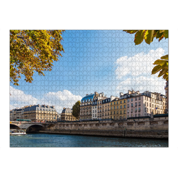 Puzzle Ravensburger "Gebäude an der Seine in Paris" artboxONE - Reise,Architektur,Städte / Paris