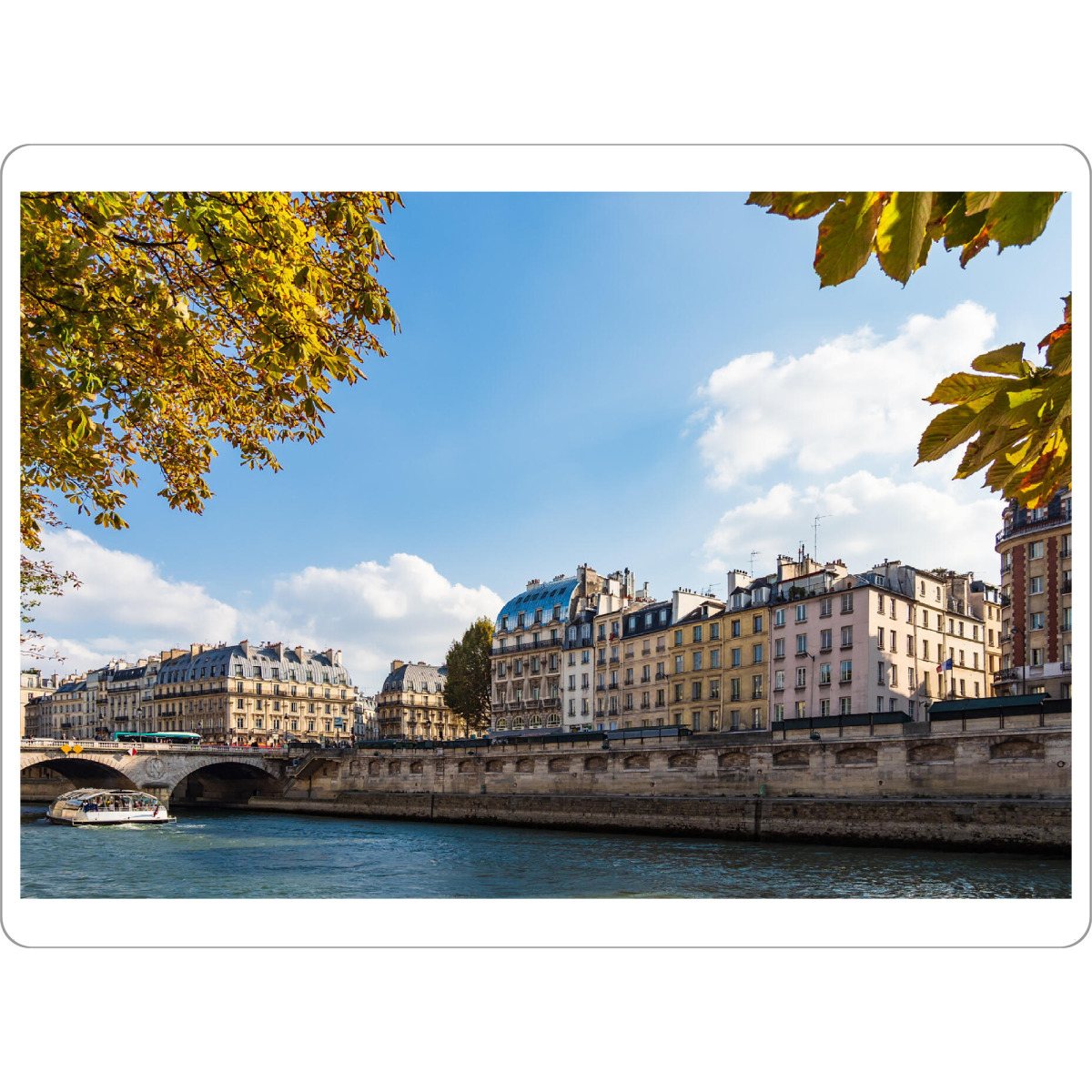 Tischset "Gebäude an der Seine in Paris" artboxONE - Reise,Architektur,Städte / Paris