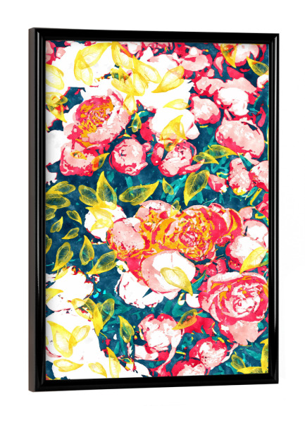 Poster mit schwarzem Rahmen "Nature Smiles in Flowers" artboxONE - Natur,Floral
