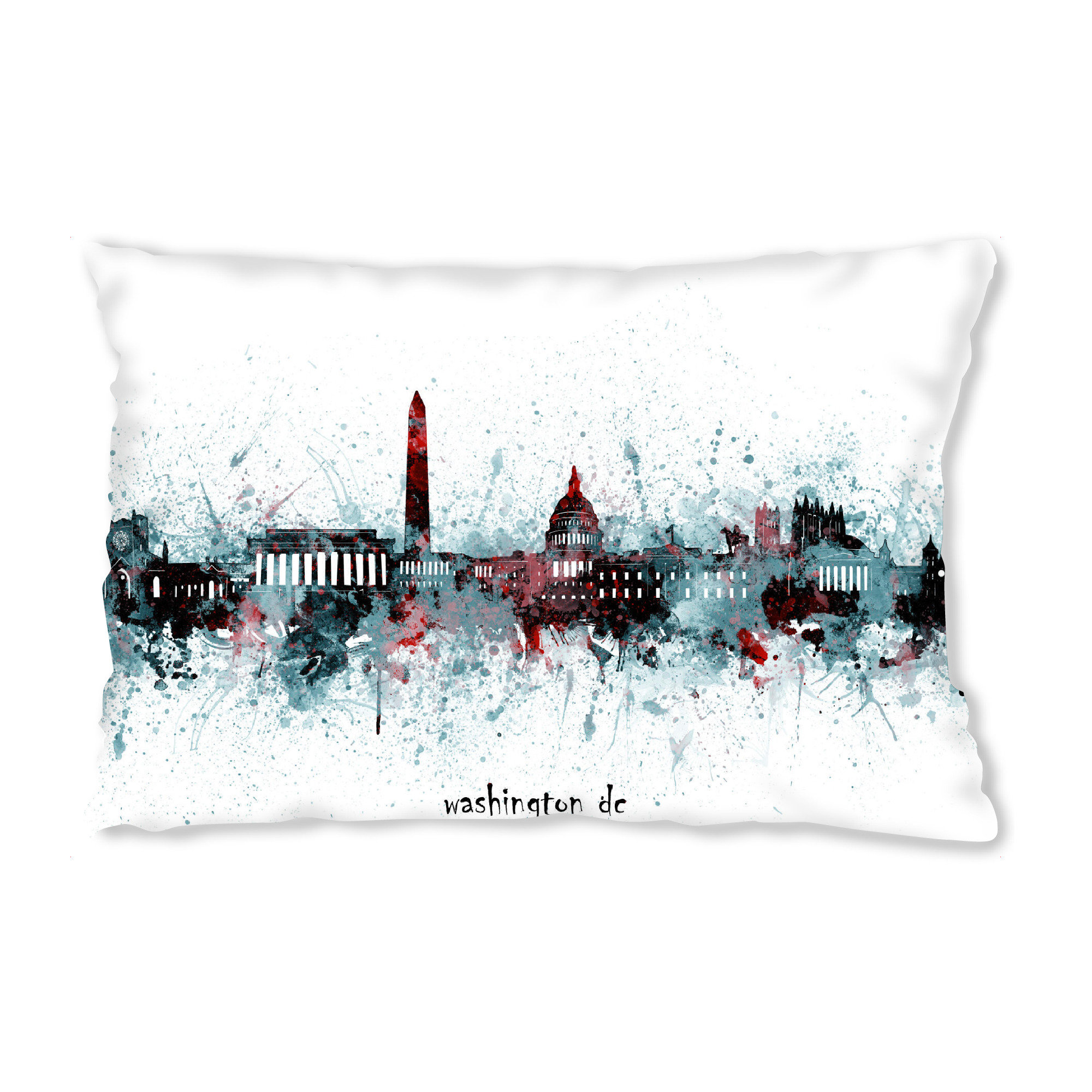 Design-Kissen "Washington dc skyline grey" artboxONE - Städte,Reise,Architektur,Städte / Washington