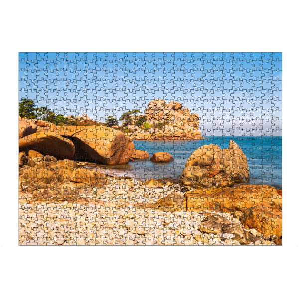 Puzzle Ravensburger "Atlantikküste bei Ploumanach" artboxONE - Natur,Reise,Reise / Strand und Meer,Reise / Länder
