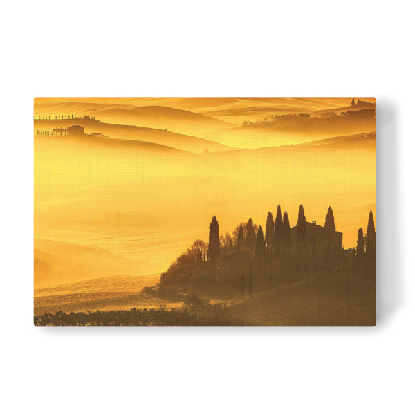 Leinwandbild "Toscana bei Sonnenaufgang" artboxONE - Natur,Reise