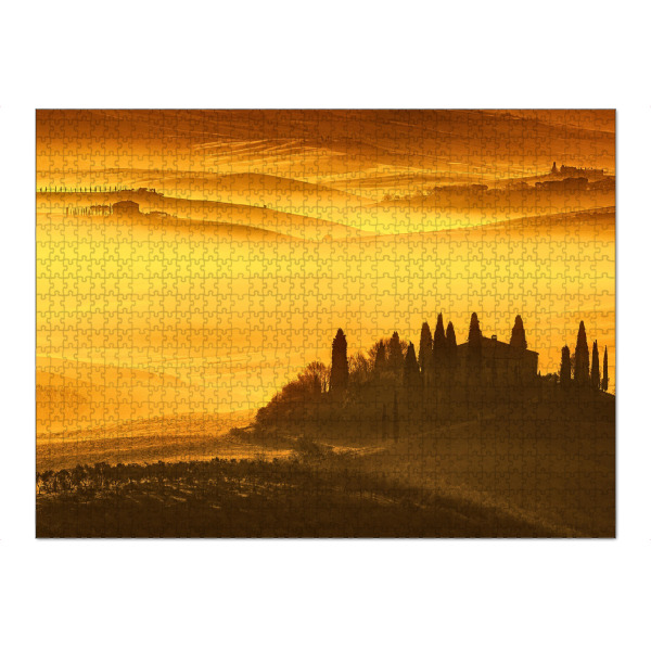 Puzzle Ravensburger "Toscana bei Sonnenaufgang" artboxONE - Natur,Reise
