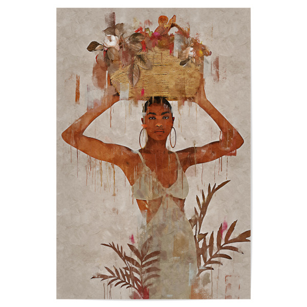 Poster "Dune Woman D" artboxONE - Menschen - Woman,Femenine,Nature,Frau,Girl,Beauty,Natur