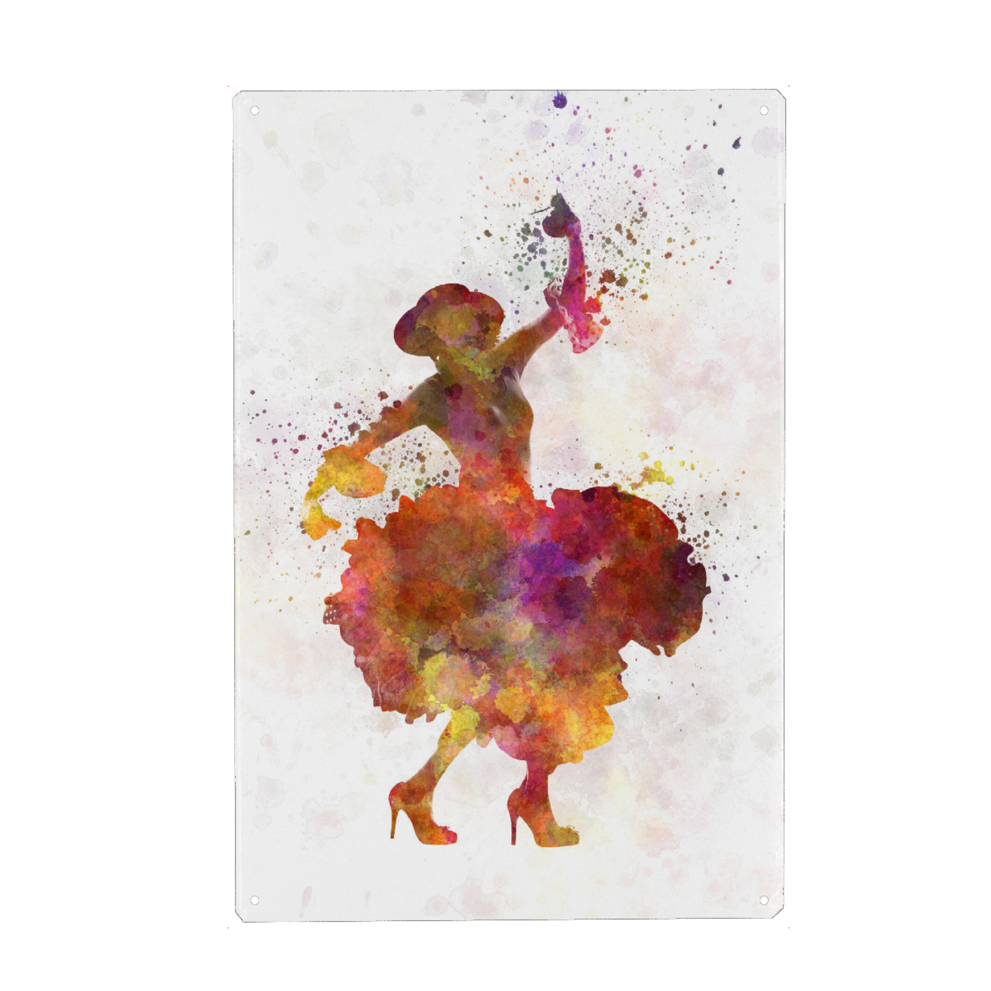 Holzbild "Spanish flamenco dance" artboxONE - Menschen,Musik