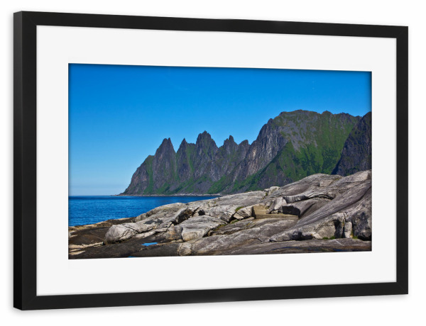 Poster mit Rahmen schwarz "Tungeneset" artboxONE - Natur,Reise,Reise / Strand und Meer,Reise / Länder