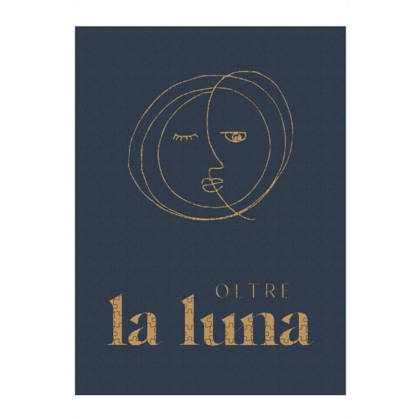Puzzle Ravensburger "Oltre la luna italian moon art" artboxONE - Typografie,Natur,Für Kinder