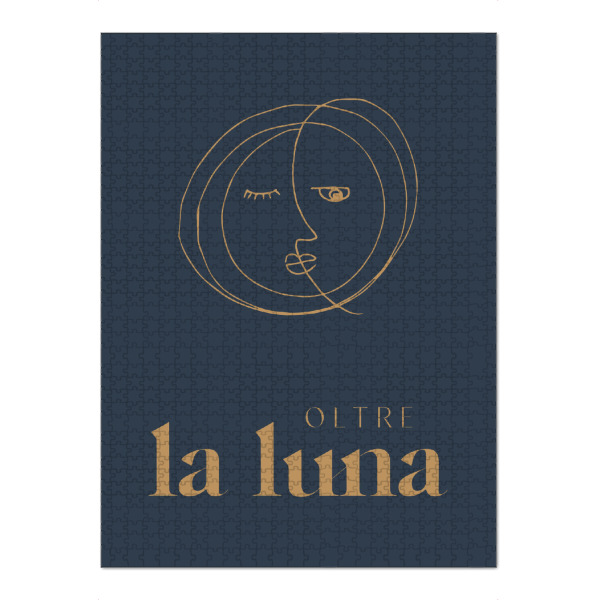 Puzzle Ravensburger "Oltre la luna italian moon art" artboxONE - Typografie,Natur,Für Kinder