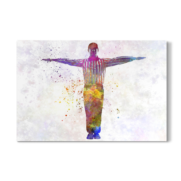 Galerie-Print "Multicolor baseball umpire" 30x20 cm artboxONE