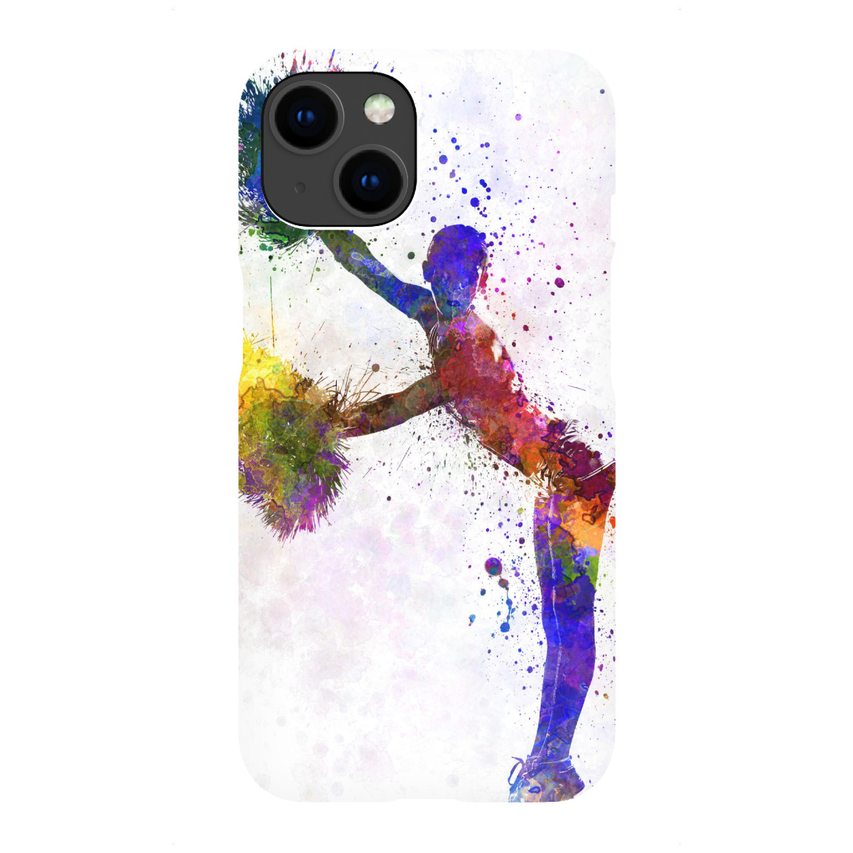 "Young cheerleader in watercolor"für iPhone - Premium-Case Handyhülle artboxONE