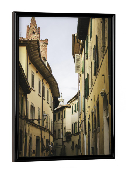 Poster mit schwarzem Rahmen "Tuscany alleys" artboxONE - Städte,Reise,Architektur