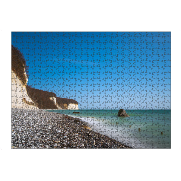 artboxONE Puzzle "Buhne, Steine und Kreidefelsen" artboxONE - Natur,Reise,Reise / Strand und Meer