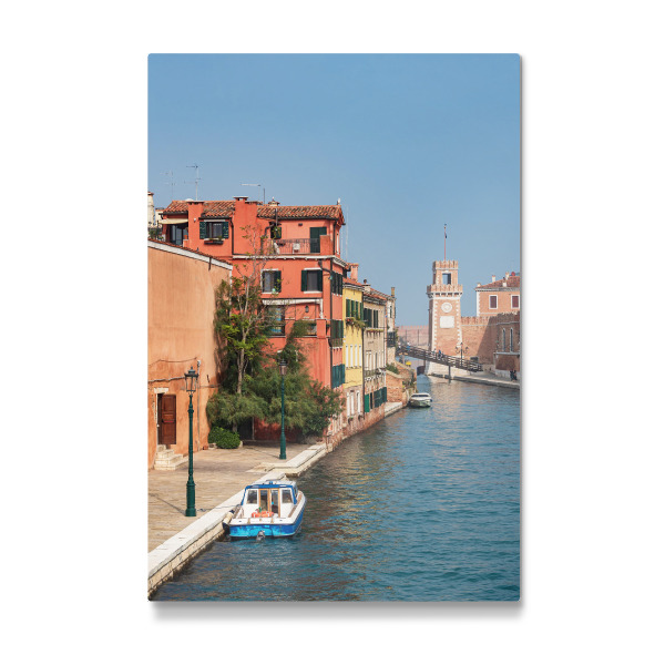 Galerie-Print "Boote, Kanal und Gebäude" 30x20 cm artboxONE