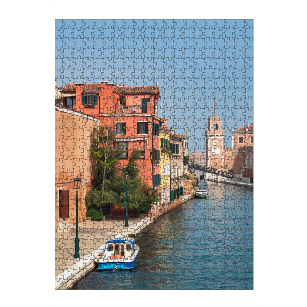 artboxONE Puzzle "Boote, Kanal und Gebäude" artboxONE - Reise,Architektur,Städte / Venedig,Reise / Länder