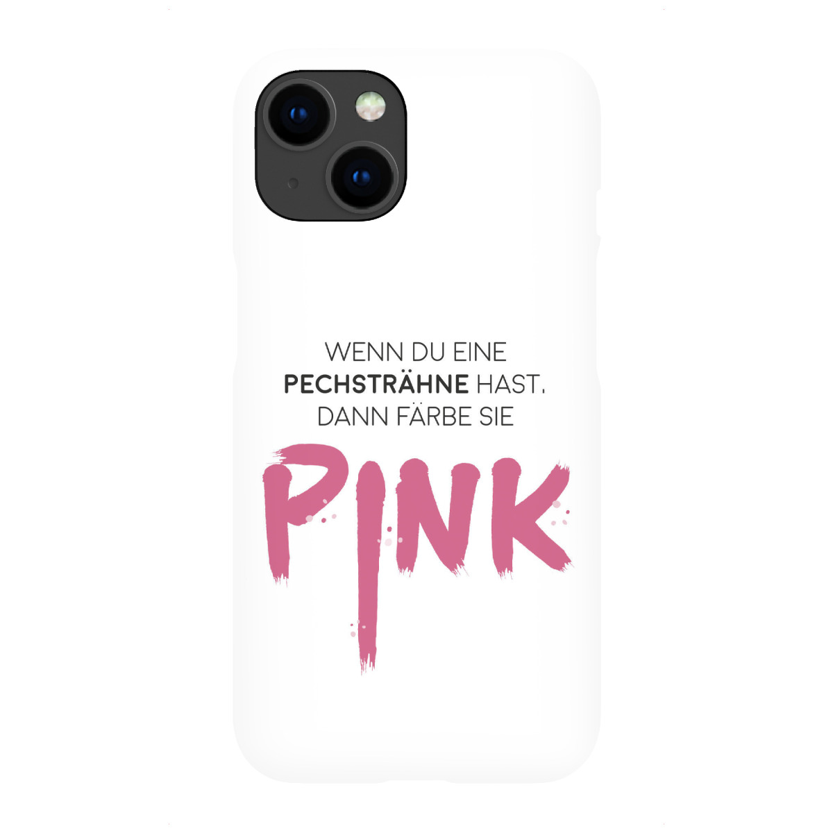 "Pechsträhne Pink"für iPhone - Premium-Case Handyhülle artboxONE