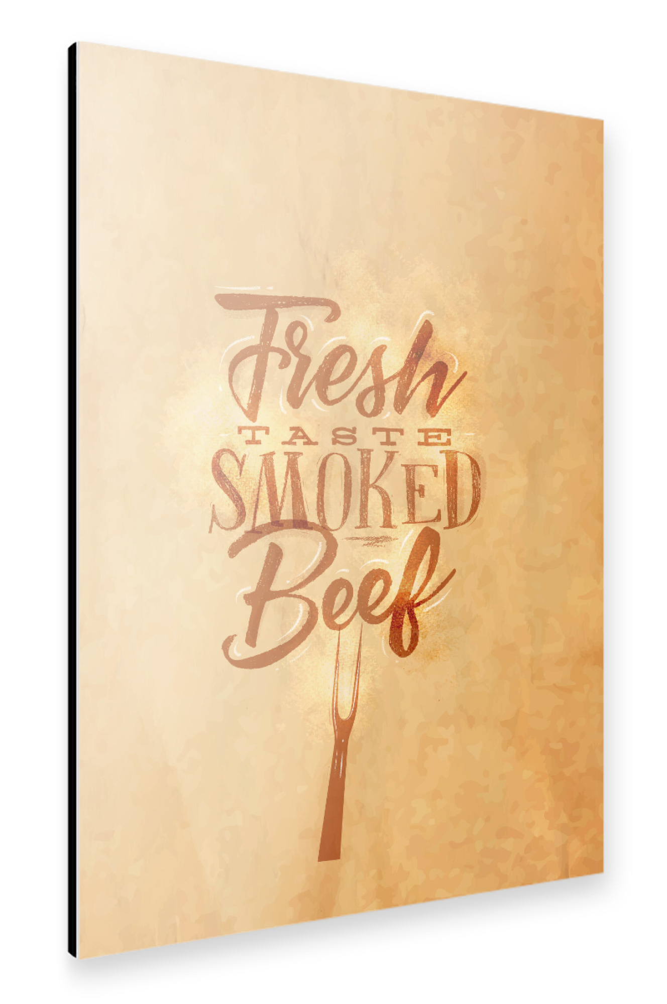 Alu-Dibond "Smoked beef kraft" 75x50 cm artboxONE