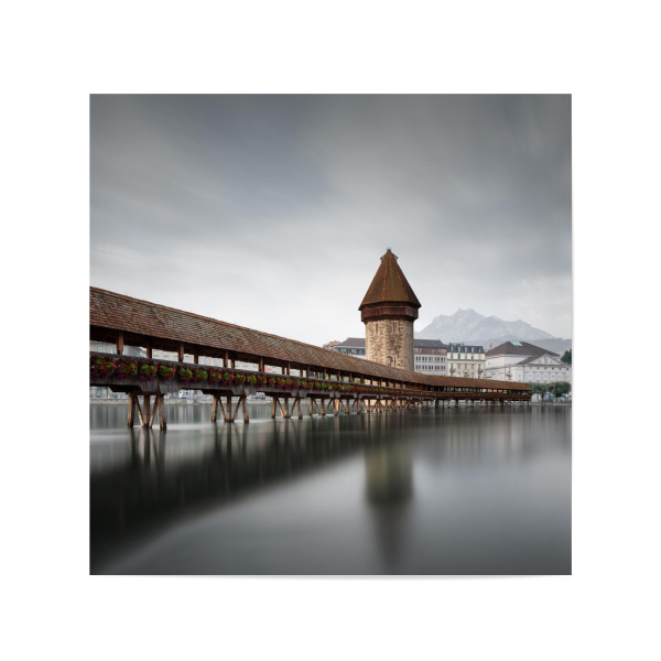 Poster 20x20 cm "Kapellbrücke | Luzern" artboxONE - Städte,Reise,Architektur,Reise / Länder,Städte / Zürich