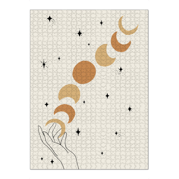 Puzzle Ravensburger "Moon Phases Lunar Hand" artboxONE - Natur,Für Kinder,Galaxy