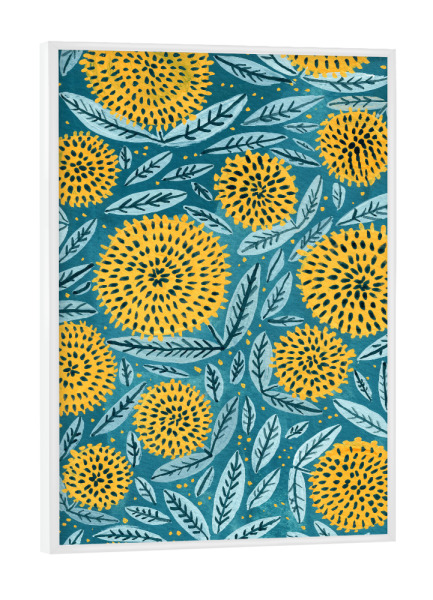 Poster mit weißem Rahmen "Anna Iavnir - Sonnenblumen" artboxONE - Natur,Floral