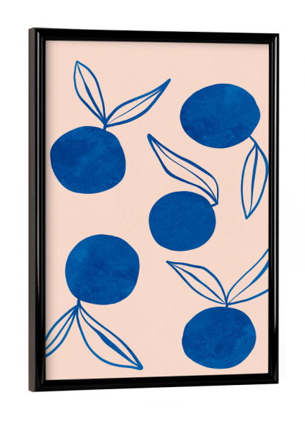 Poster mit schwarzem Rahmen "Buffiere - Orangen" artboxONE - Natur,Floral,Essen & Trinken / Obst & Gemüse