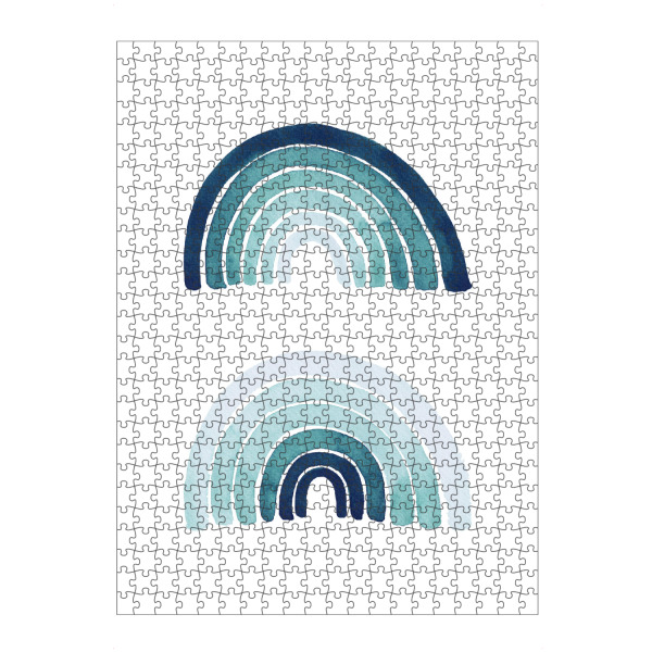 artboxONE Puzzle "Buffiere - Türkise Regenbögen" artboxONE - Abstrakt,Geometrie