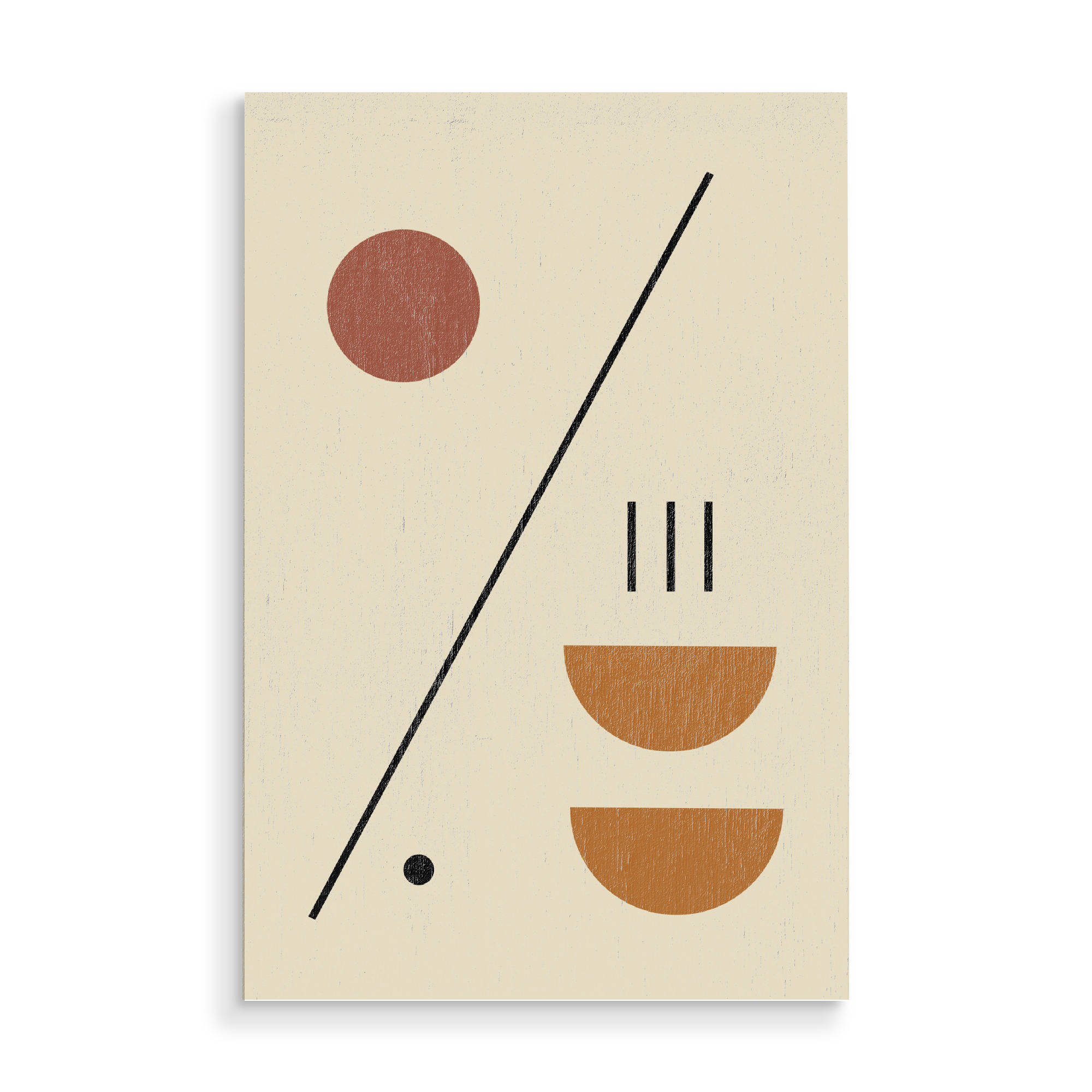 Holzbild "Aesthetic Gallery - Formen Kreise" artboxONE - Abstrakt,Geometrie