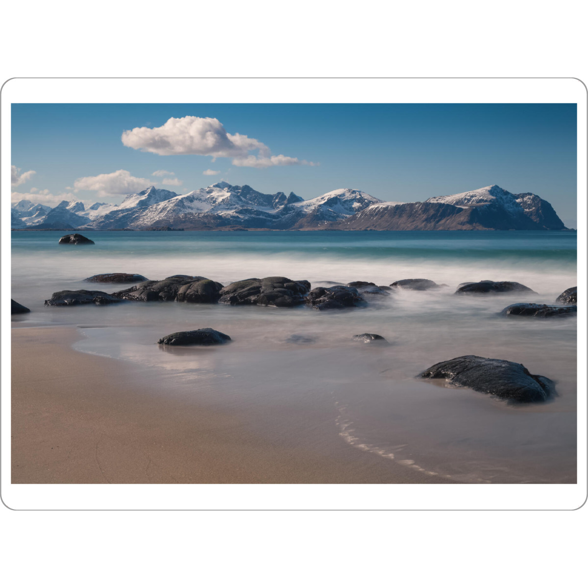 Tischset "Lofotenstrand" artboxONE - Natur,Reise / Strand und Meer