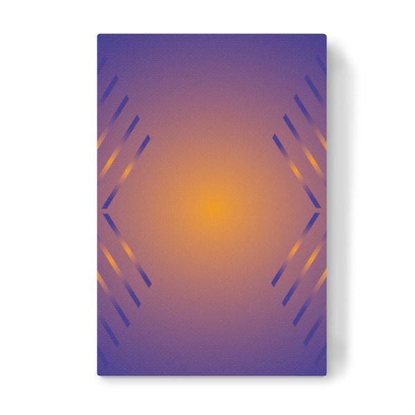 Leinwandbild "Hexagon circluar fade" artboxONE - Abstrakt,Geometrie,Ultraviolet