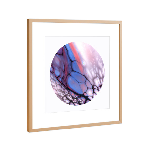 Poster mit Rahmen Kupfer "Cells on Wing" artboxONE - Abstrakt