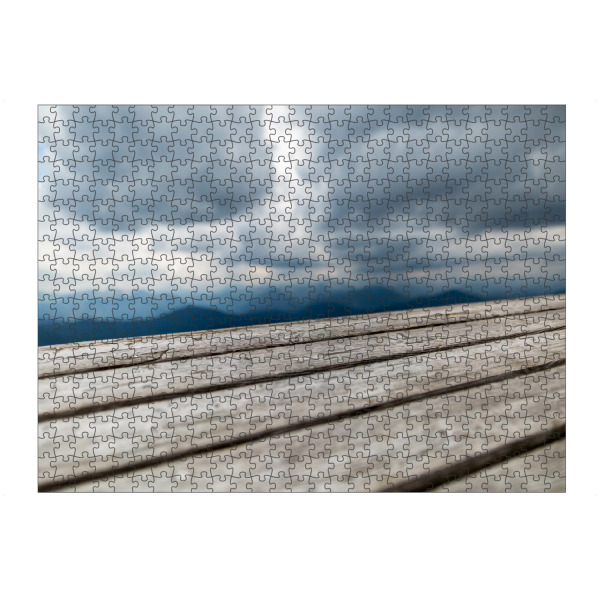 artboxONE Puzzle "Himmelsnah" artboxONE - Natur - Holz,Landschaft,Landscape,Wood,Natur,Nature,Sky,Wolken,Himmel - Bild holz