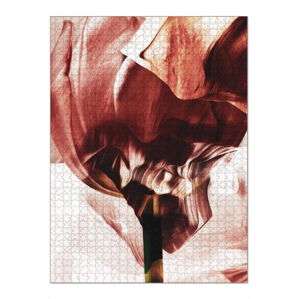 Puzzle Ravensburger "Tulip flower abstract by Tas" artboxONE - Natur,Floral,Abstrakt
