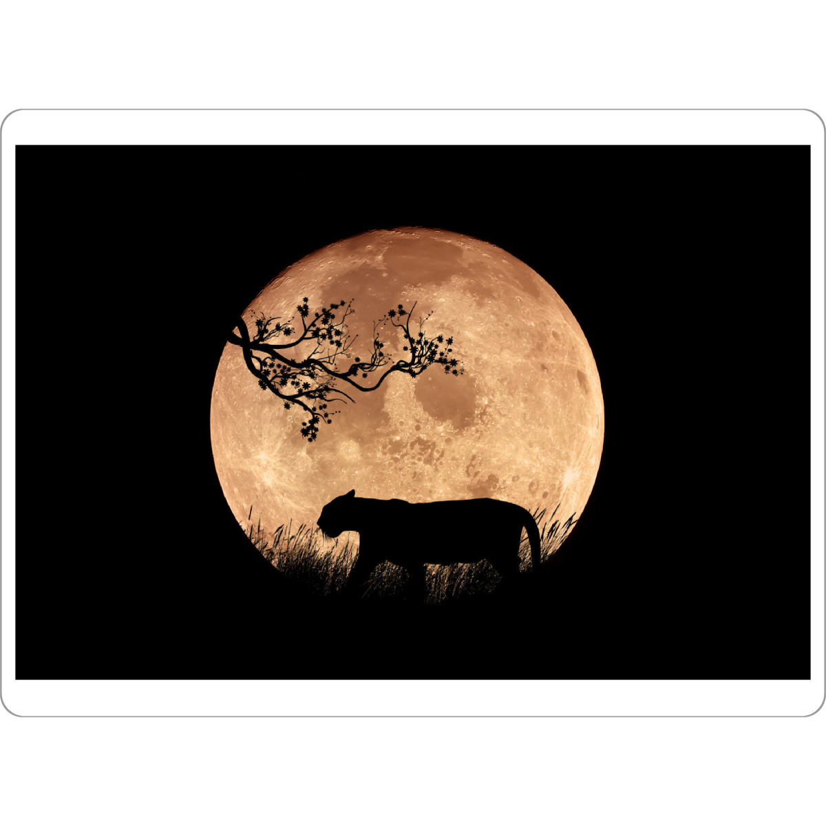 Tischset "Tiger Silhouette" artboxONE - Natur,Reise,Tiere,Reise / Asien