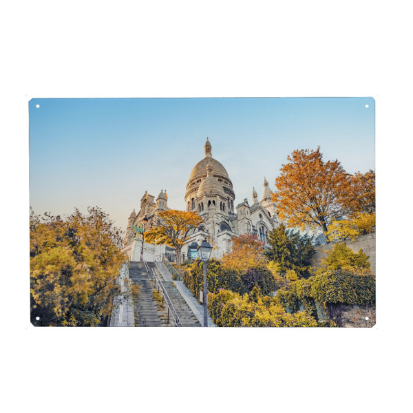 Holzbild "Beautiful Sacre Coeur" artboxONE - Städte,Reise,Architektur,Städte / Paris,Reise / Länder