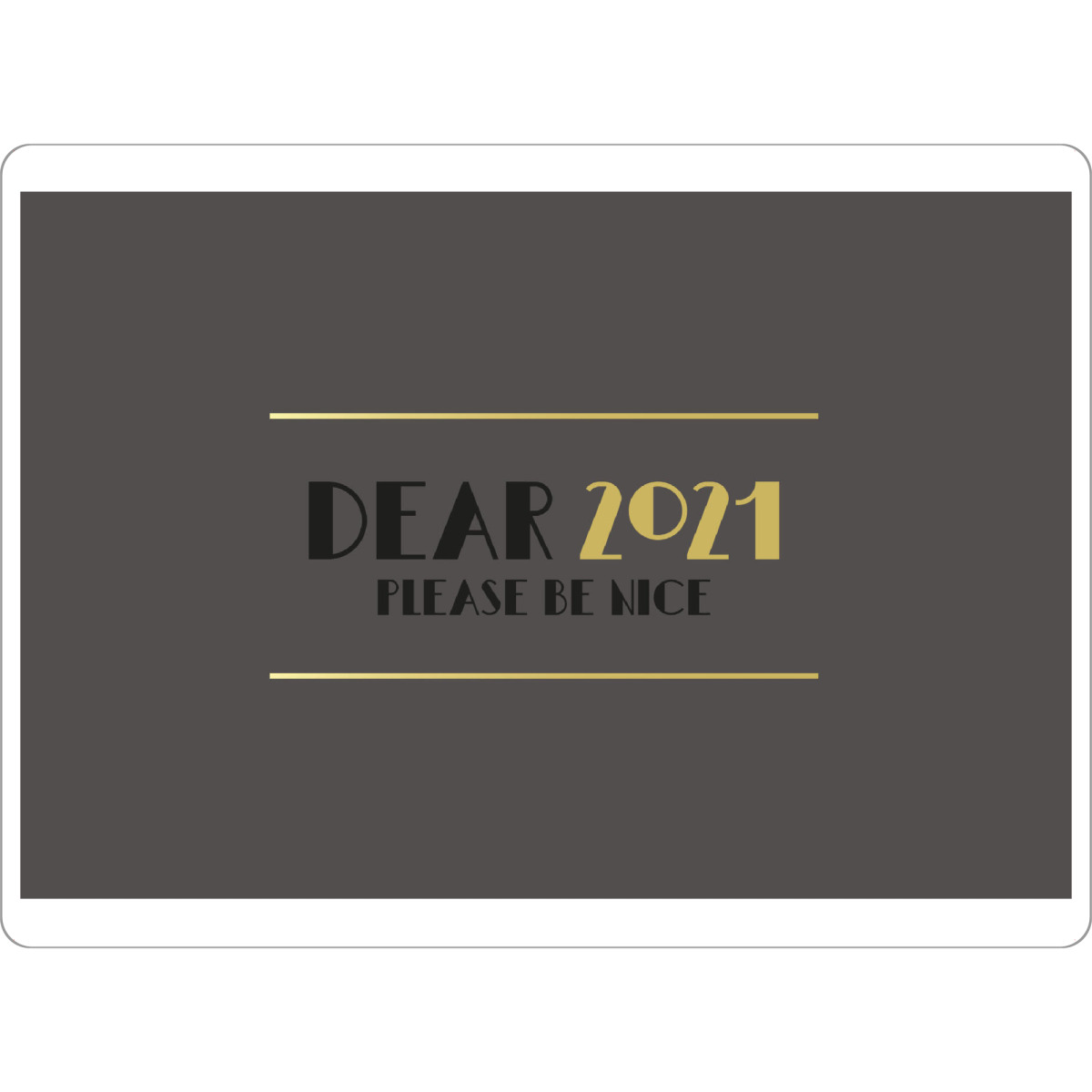 Tischset "Please be nice I Gold & Grau" artboxONE - Typografie,Lehrersprüche,Für Mama,Für Papa,Lustig