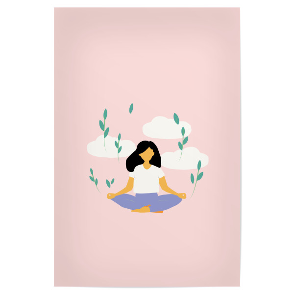 Poster "Yoga Girl" artboxONE - Natur,Menschen,Fashion,Sport / Motivation