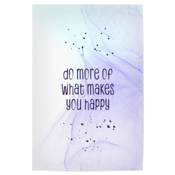 Poster "Einfach glücklich sein" artboxONE - Typografie