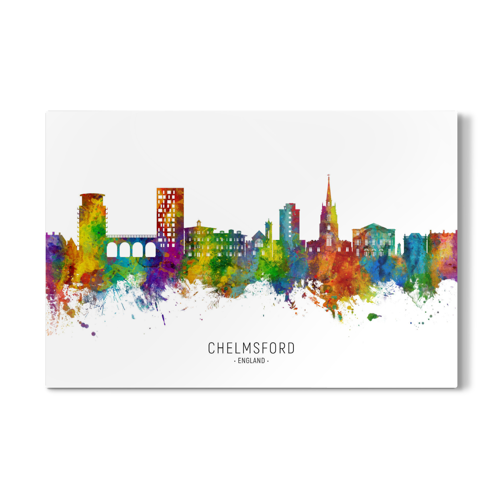 Galerie-Print "Chelmsford England Skyline txt" 30x20 cm artboxONE