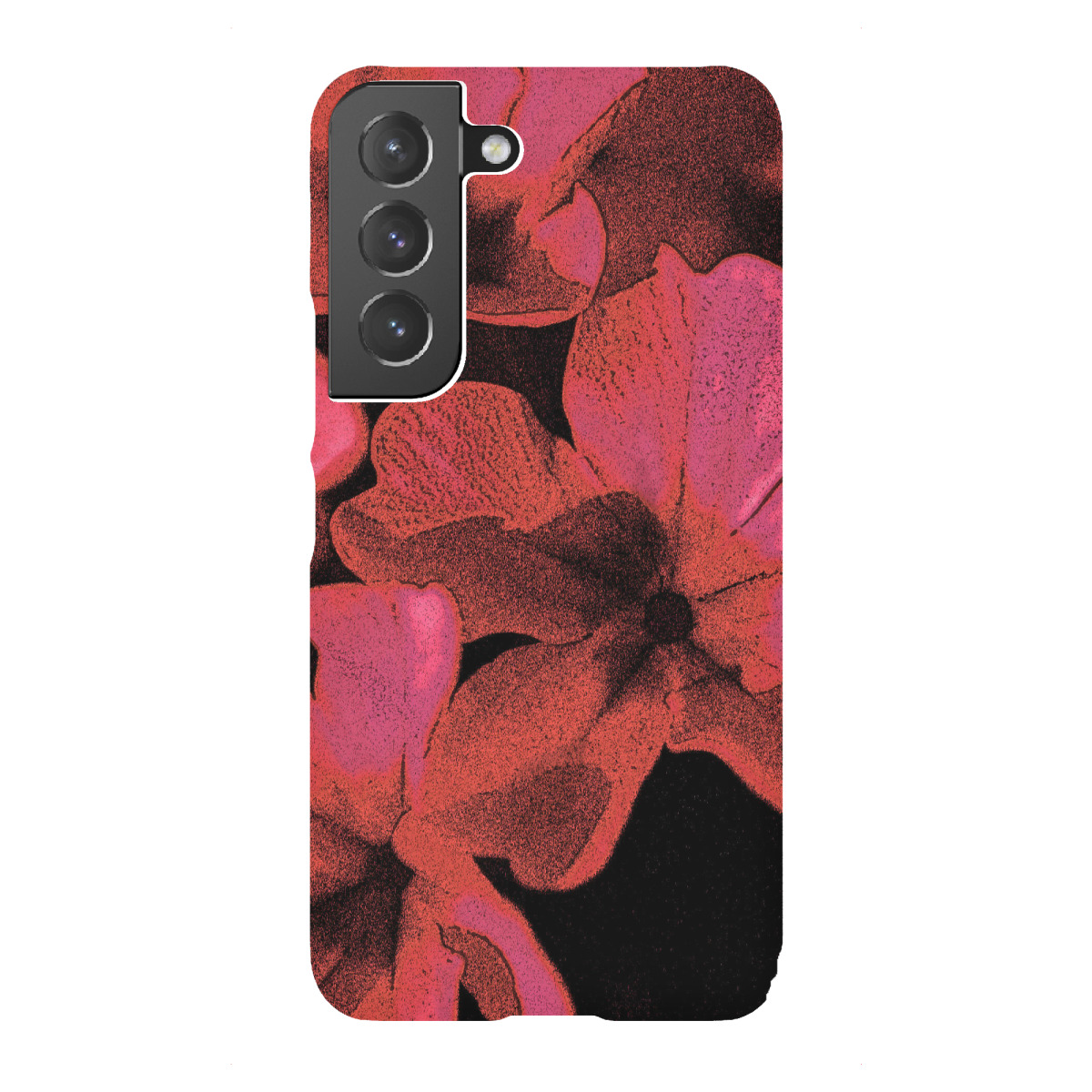 Samsung Galaxy "Pop Art Blumen Pink Rot Schwarz" Premium-Case Handyhülle artboxONE