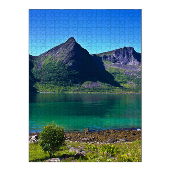 Puzzle Ravensburger "Sommer auf Senja" artboxONE - Natur,Reise,Reise / Strand und Meer,Reise / Länder