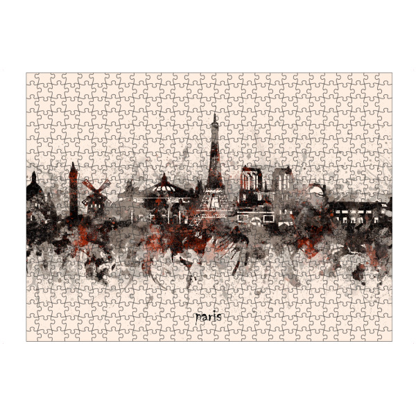 Puzzle Ravensburger "Paris skyline artistic beige" artboxONE - Städte,Reise,Architektur,Städte / Paris