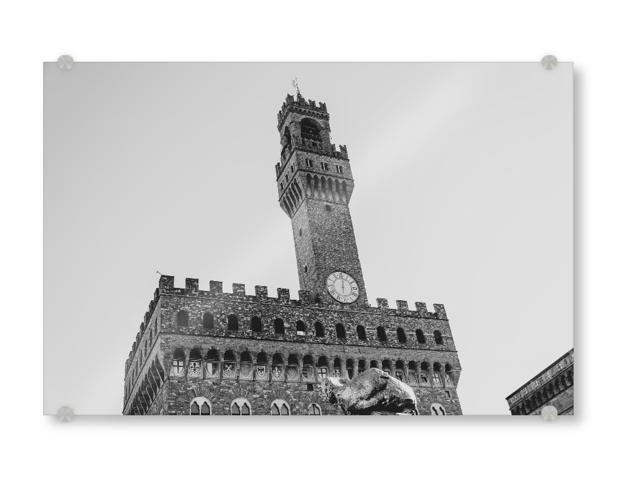 Acrylglasbild "Florence in Blackwhite" artboxONE - Städte,Reise,Architektur