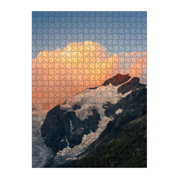 Puzzle Ravensburger "Piz Bernina cloud at dawn" artboxONE - Natur