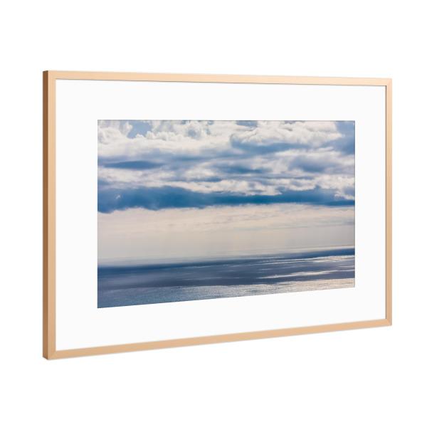 Poster mit Rahmen Kupfer "Minimalist Seascape" artboxONE - Natur