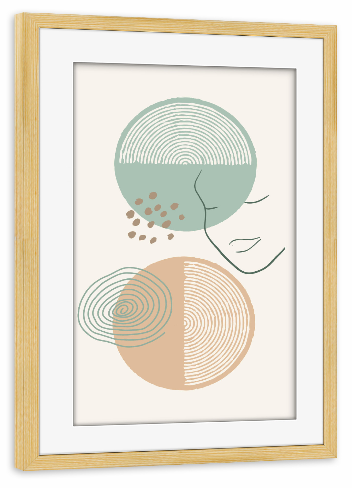 Poster mit Rahmen kiefer "Abstract (matart)" artboxONE - Abstrakt,Geometrie