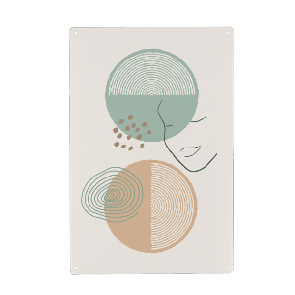 Metall Poster "Abstract (matart)" artboxONE - Abstrakt,Geometrie