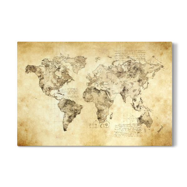 Galerie-Print "World Map LDV (matart)" 30x20 cm artboxONE