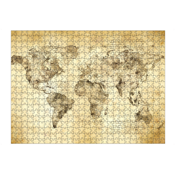 Puzzle Ravensburger "World Map LDV (matart)" artboxONE - Kartografie
