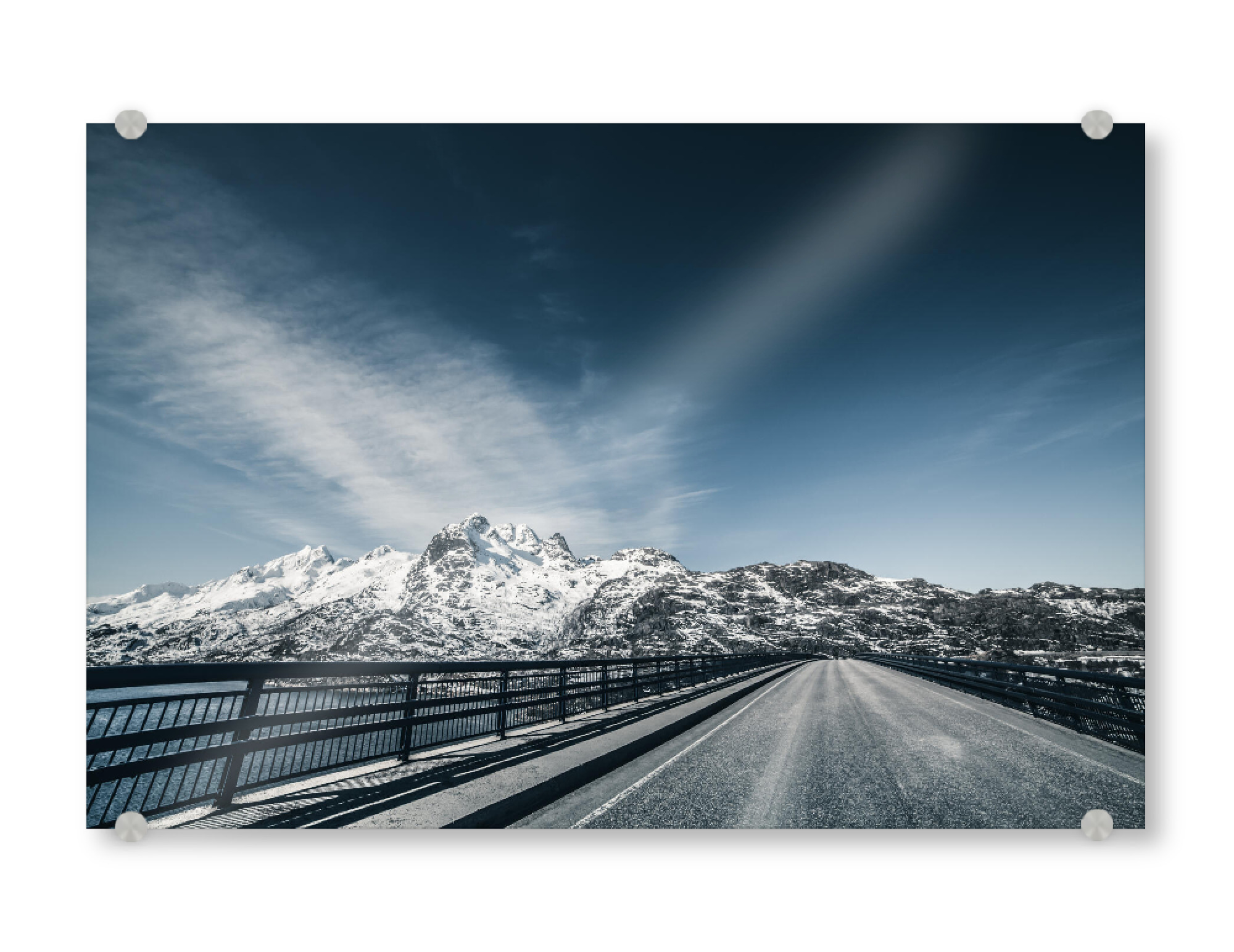 Acrylglasbild "Road to Lofoten" artboxONE - Reise