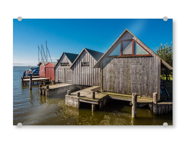 Acrylglasbild "Bootshäuser Althagen" artboxONE - Natur,Reise,Architektur